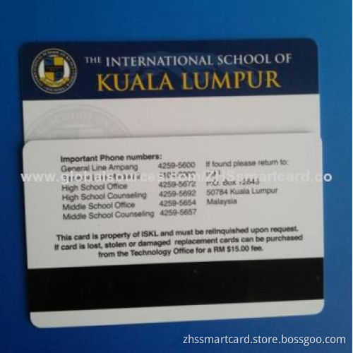 Magnetic Stripe PVC Card, CR80 ISO 7816 Standard
